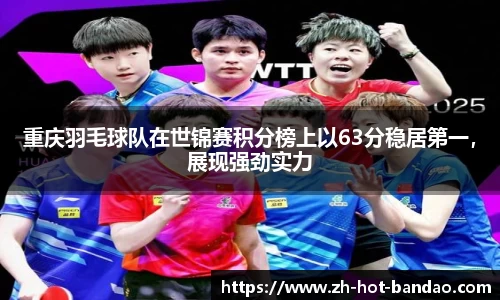 重庆羽毛球队在世锦赛积分榜上以63分稳居第一,展现强劲实力